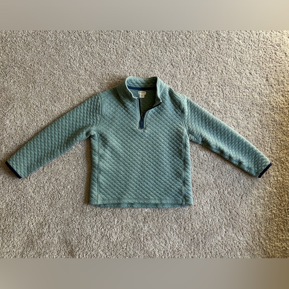 J.Crew Boys Diamond Quilted half zip